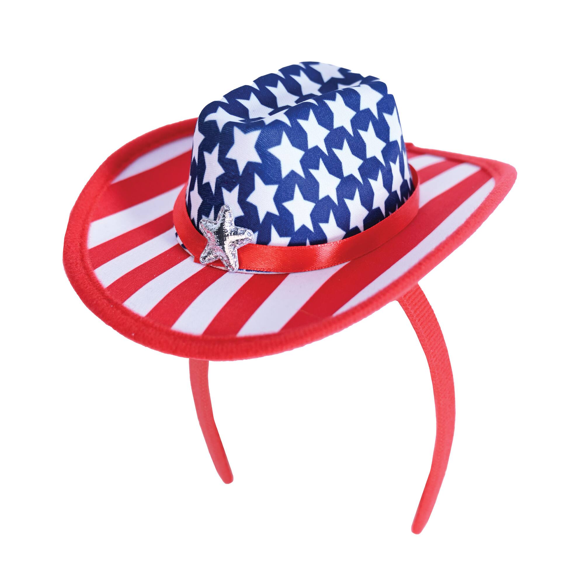 Beistle Patriotic Cowboy Hat Headband